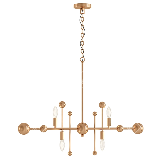 Modern Milky Way Chandelier 3D model image 1