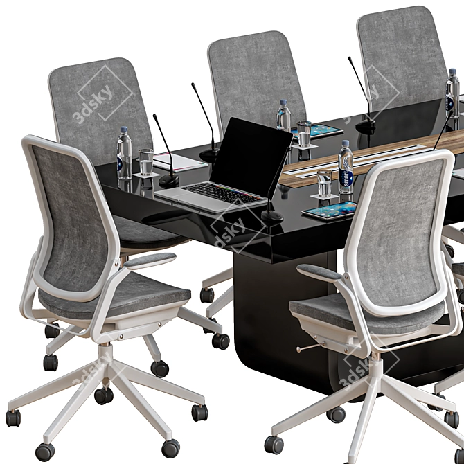 Modern Conference Table 23 3D model image 5