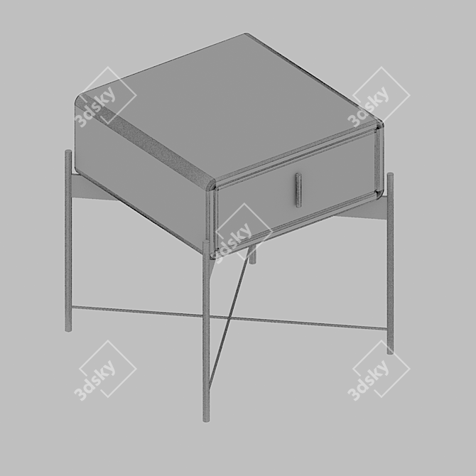 Modnodesign Velvet Dresser Set 3D model image 3