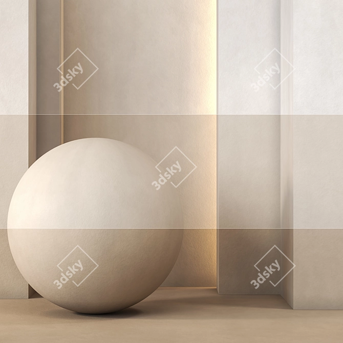 15 Color 4K Decorative Plaster Tileable Textures 3D model image 1