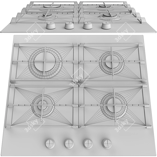 Samsung Built-In Kitchen Appliance Set 3D model image 6