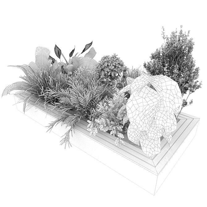 Leafy Delight: Collection Plant Vol. 313 Outdoors 3D model image 5