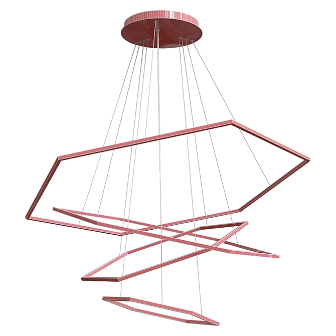 Elegant Vesanto Pendant Lamp 3D model image 3