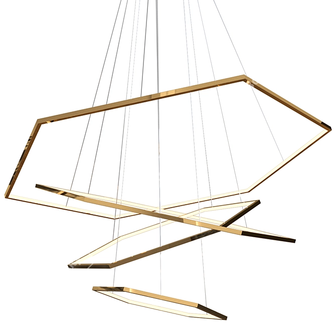 Elegant Vesanto Pendant Lamp 3D model image 4