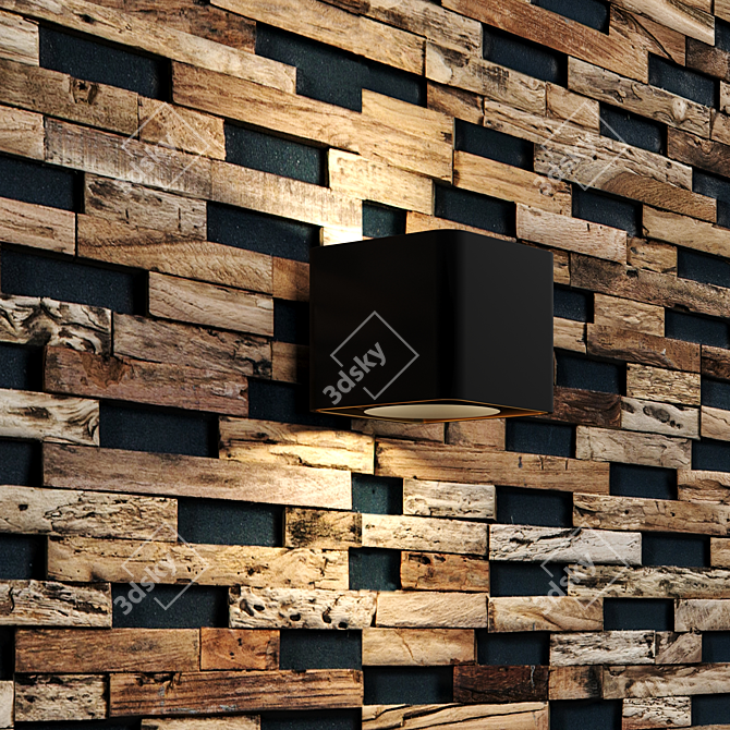 Wonderwall Studios Wood Wall - PBR Material 3D model image 2