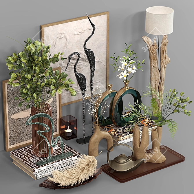 Elegant Decorative Set (Vray & Corona) 3D model image 8