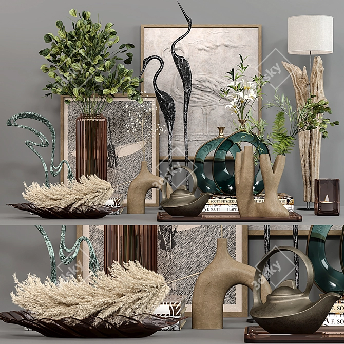 Elegant Decorative Set (Vray & Corona) 3D model image 9