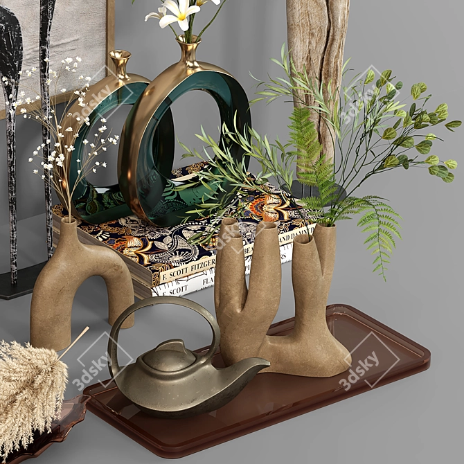 Elegant Decorative Set (Vray & Corona) 3D model image 3