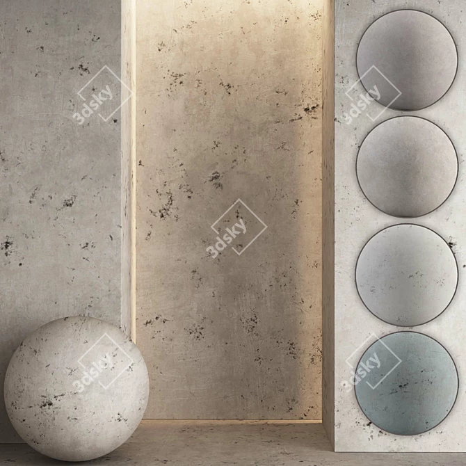 Modern Concrete Texture Pack 3D model image 1