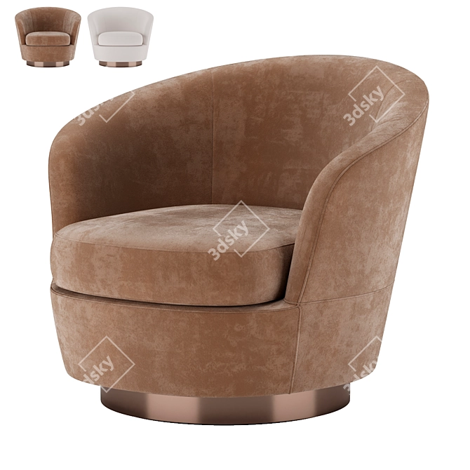 Modern Minotti Jacques Armchair 3D model image 1