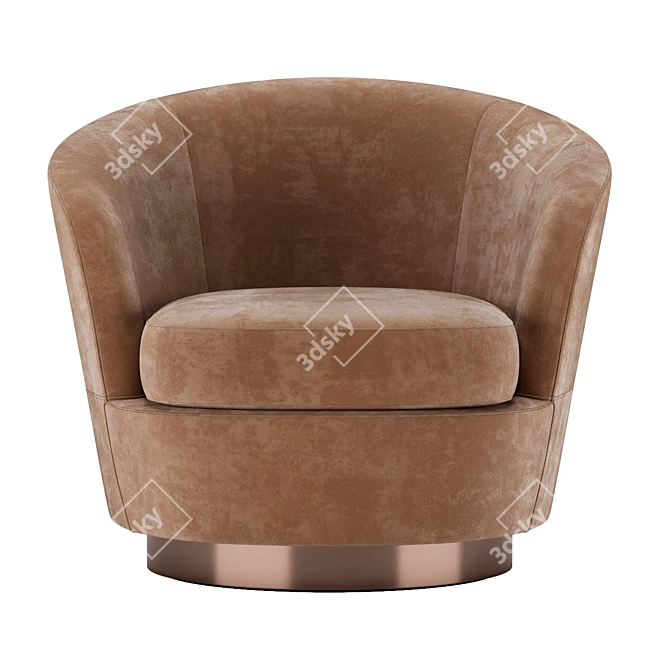 Modern Minotti Jacques Armchair 3D model image 4