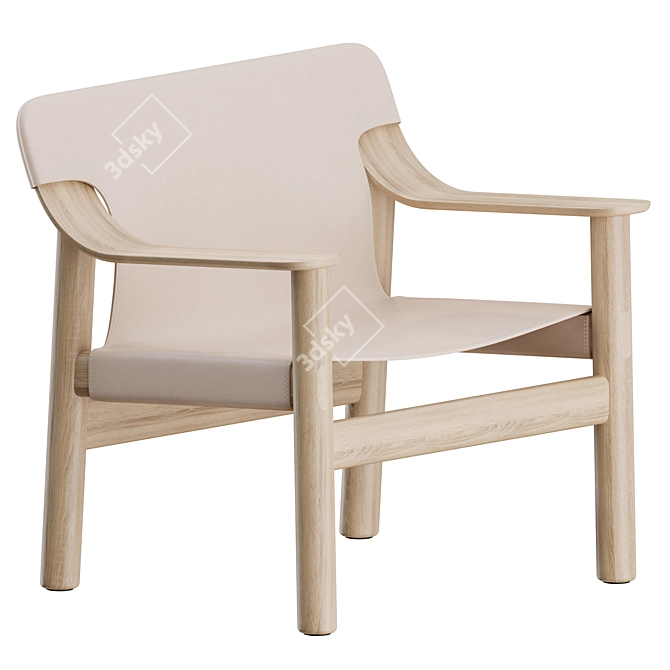 Modern Hay Bernard Lounge Chair 3D model image 1