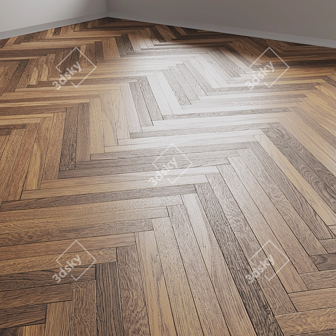 Woodco SIGNATURE Wood Floor Set 3D model image 2