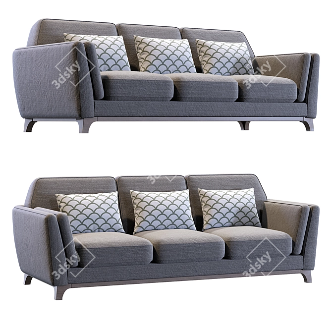 Ceni Volcanic Sofa: Modern Comfort by Article 3D model image 3