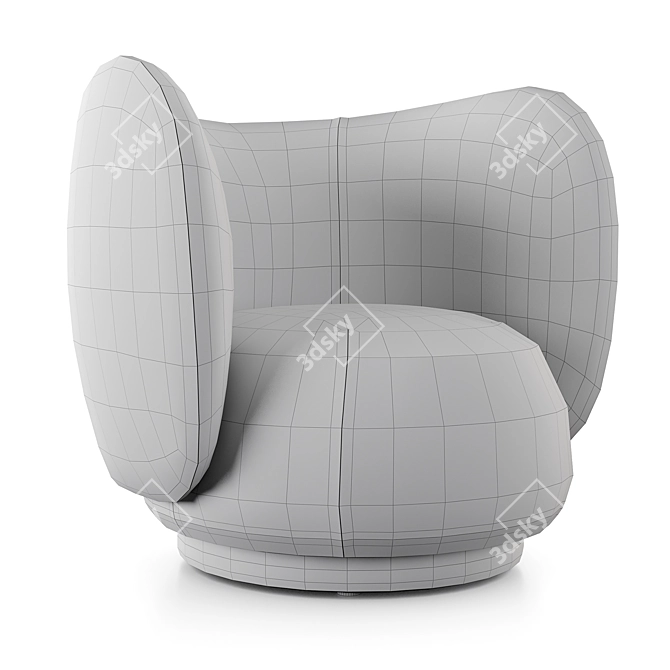 Rico Armchair: Stylish and Comfortable 3D model image 6