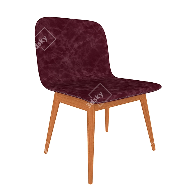 Sleek Ena Chair 3D model image 1