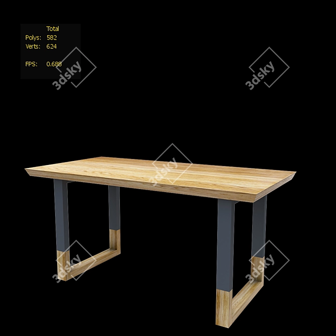 Urban Loft Koto Table 3D model image 3