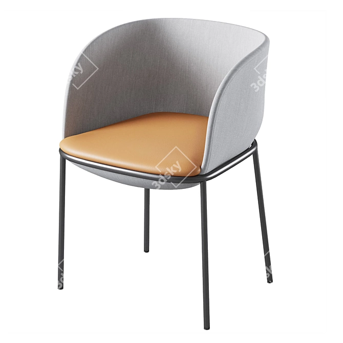 Cosmo Embrace Chair: Comfort in Style 3D model image 5