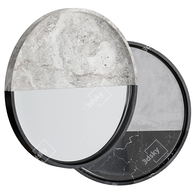 Ethereal Marble Mirror | Rossato Arredamenti 3D model image 1
