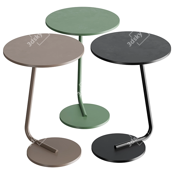 Roberti Key West Outdoor Aluminum Side Table 3D model image 2