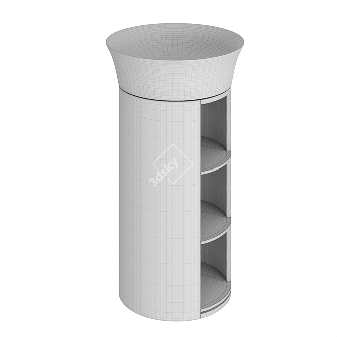 DURAVIT White Tulip Floor Stand 3D model image 4