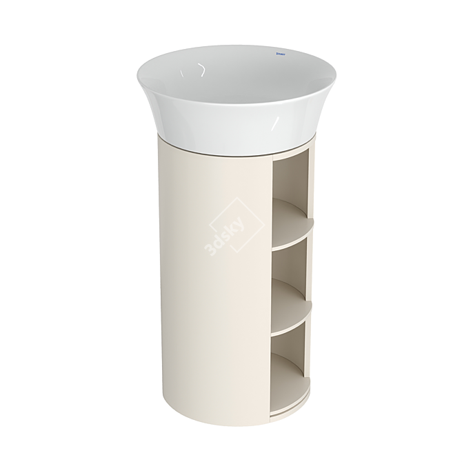 DURAVIT White Tulip Floor Stand 3D model image 7