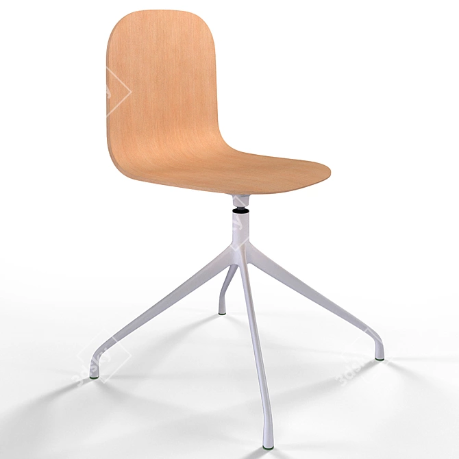 Miranda Swivel Chair: Comfort and Style 3D model image 1