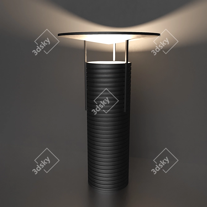 Animated Thread Lamp: Adjustable Light & Opening Lid 3D model image 2