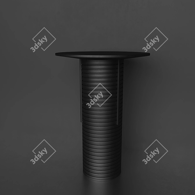 Animated Thread Lamp: Adjustable Light & Opening Lid 3D model image 5