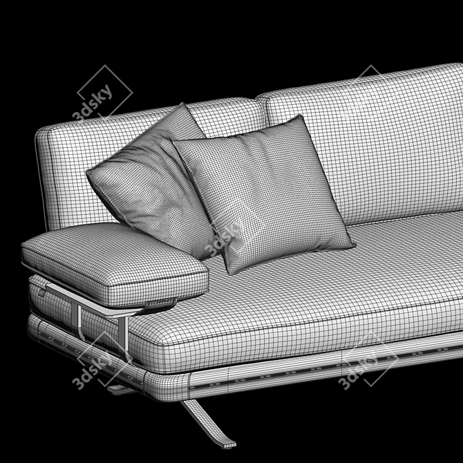 Rolf Benz YOKO Outdoor Seating 3D model image 7