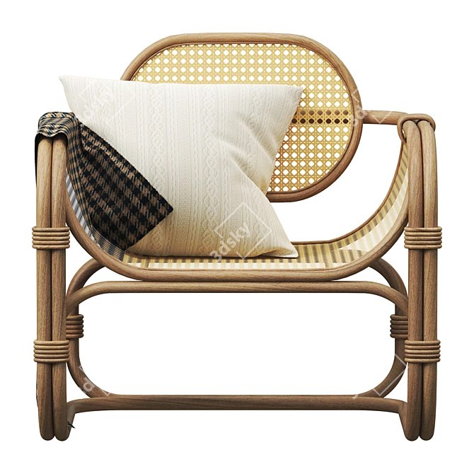 Ultra Chic Marte Lounge Chair 3D model image 3