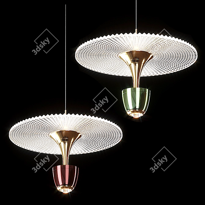 Contemporary GERDINA Pendant Lamp 3D model image 1