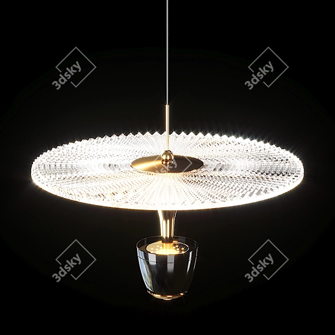 Contemporary GERDINA Pendant Lamp 3D model image 2