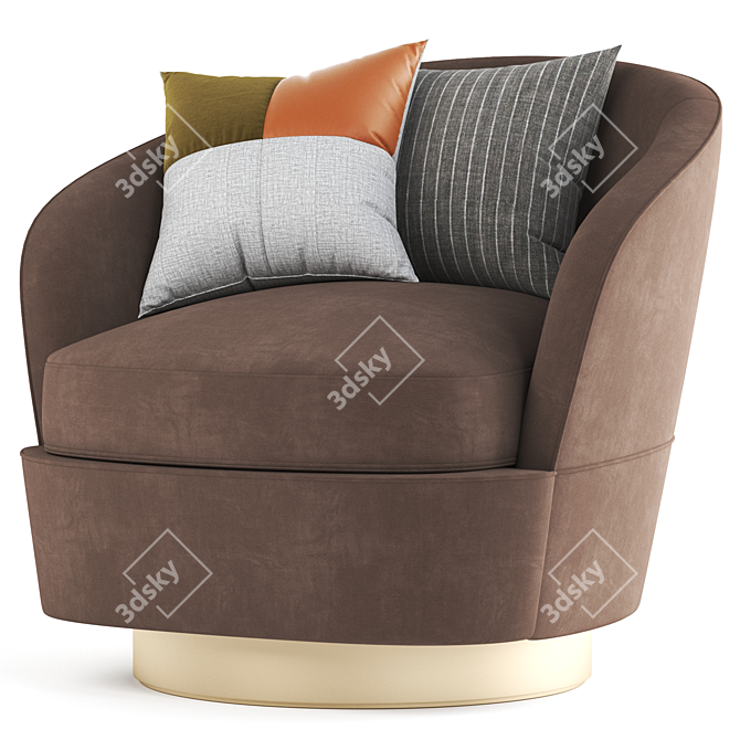 Luxury Minotti Jasques Armchair 3D model image 3