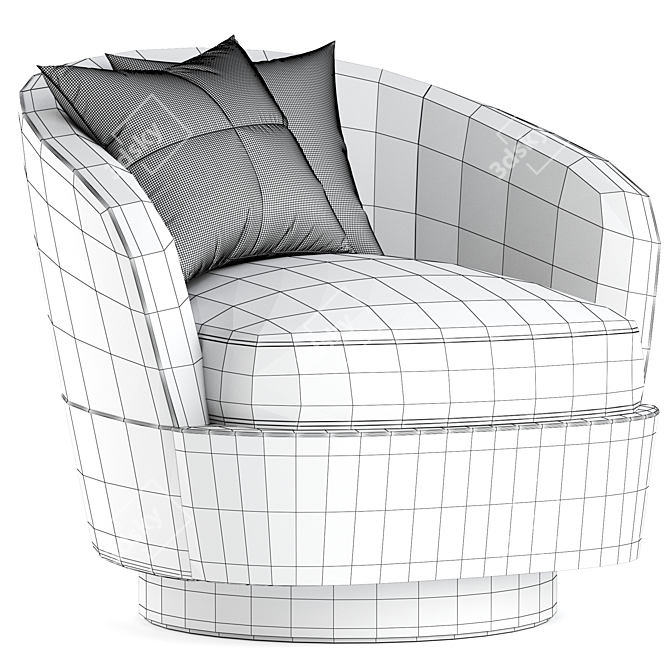 Luxury Minotti Jasques Armchair 3D model image 5