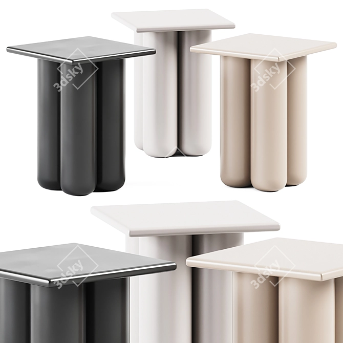 Title: HC28 Cosmo Bold Side Table - Sleek and Striking 3D model image 1