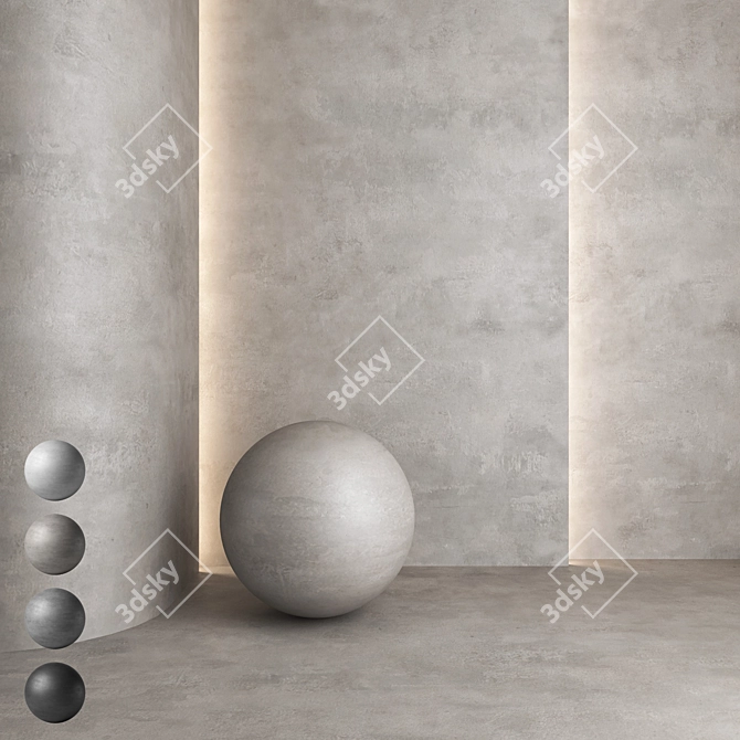 Elegant Plaster Decor 23 3D model image 1