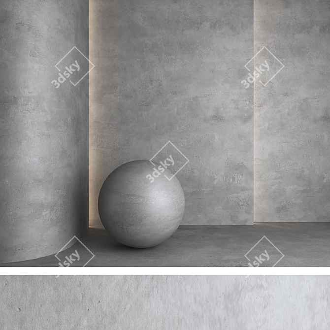 Elegant Plaster Decor 23 3D model image 4