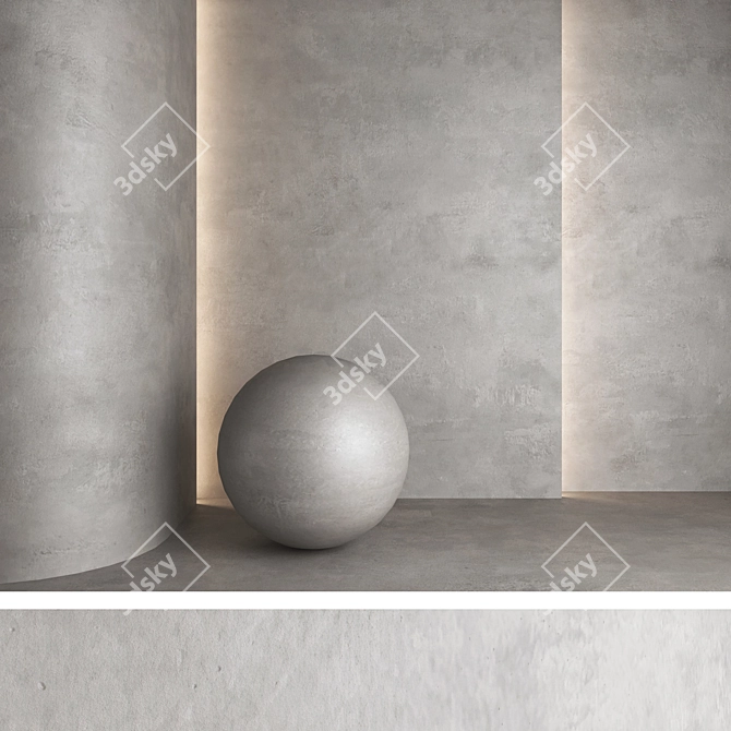 Elegant Plaster Decor 23 3D model image 6