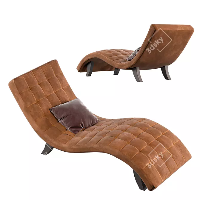 Vintage Eco Snake Daybed (Kare Design) 3D model image 2