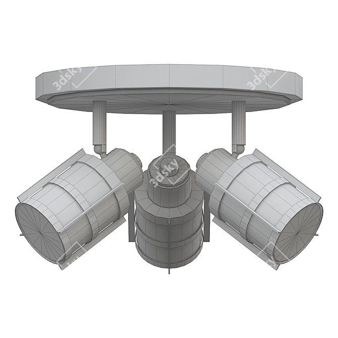 Winside 11.75" Flush Mount Light 3D model image 2