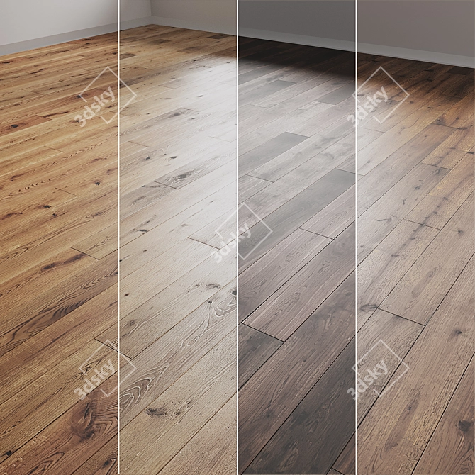 Luxury Wood Floor Set | Woodco Signature 3D model image 1