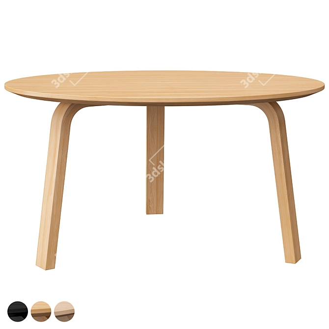  Scandinavian-inspired Hay Bella Coffee Table 3D model image 1