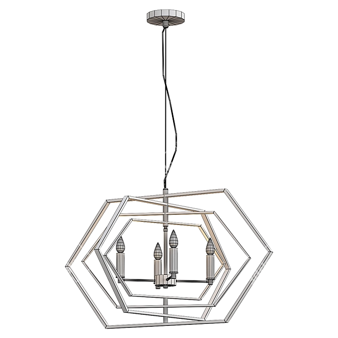 Odeon Modern Light Fixture 3D model image 2