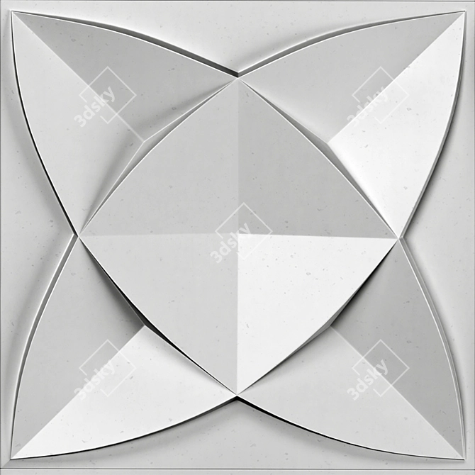 3D Diamond Wall Panel, 30x30cm 3D model image 6