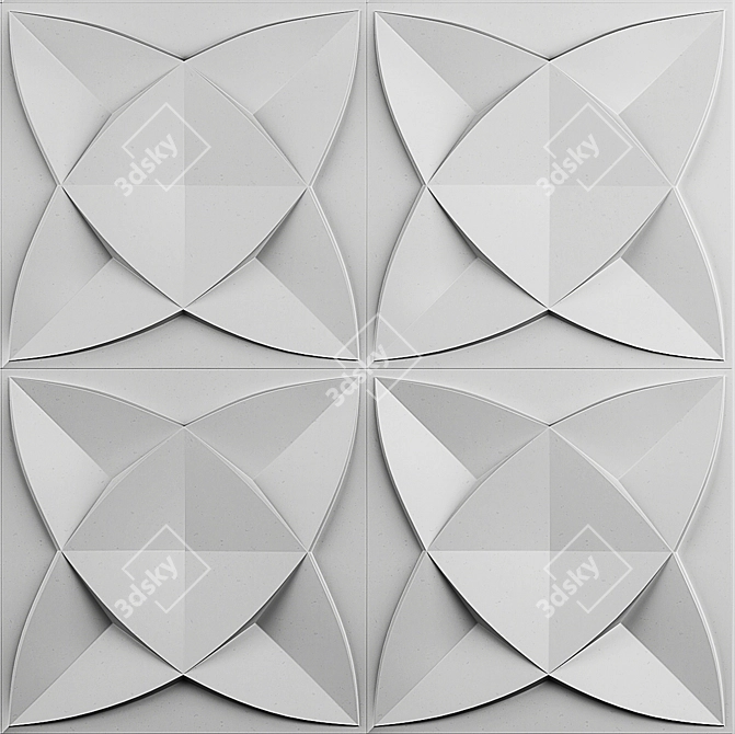 3D Diamond Wall Panel, 30x30cm 3D model image 9