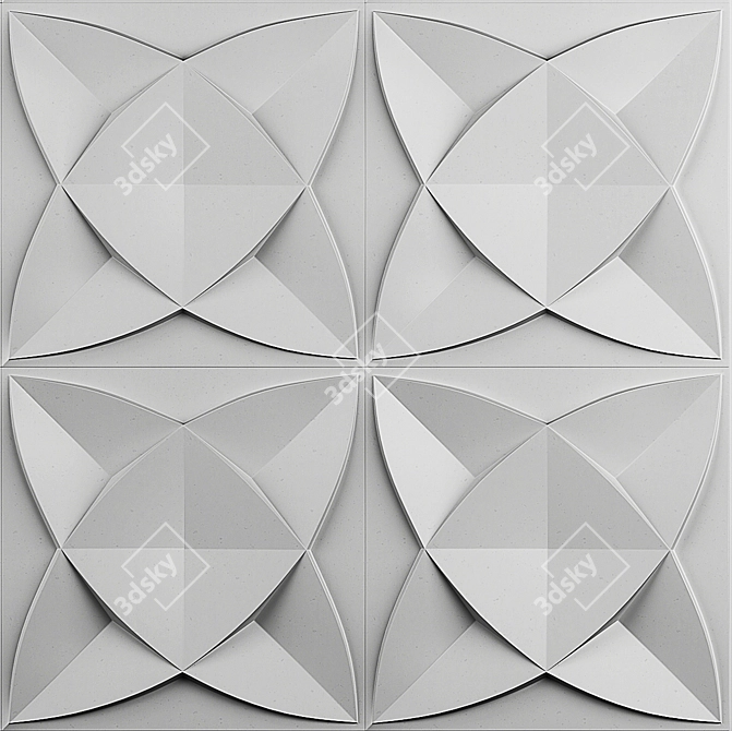 3D Diamond Wall Panel, 30x30cm 3D model image 10