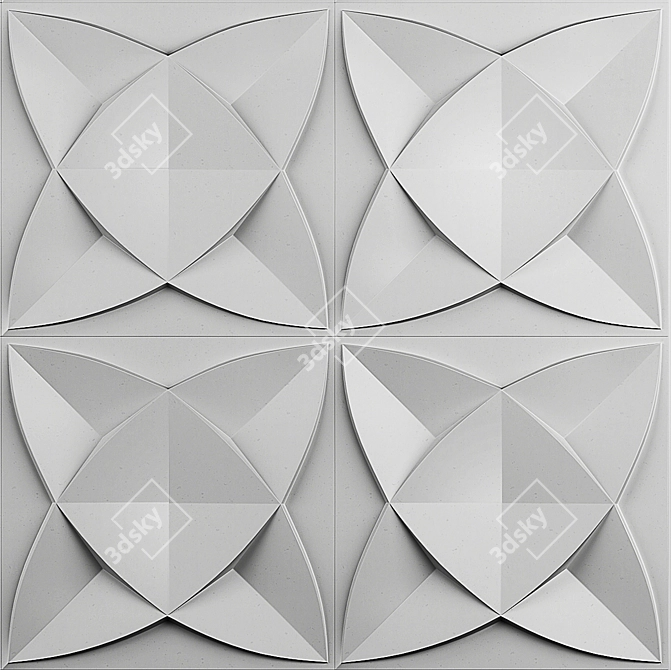 3D Diamond Wall Panel, 30x30cm 3D model image 11