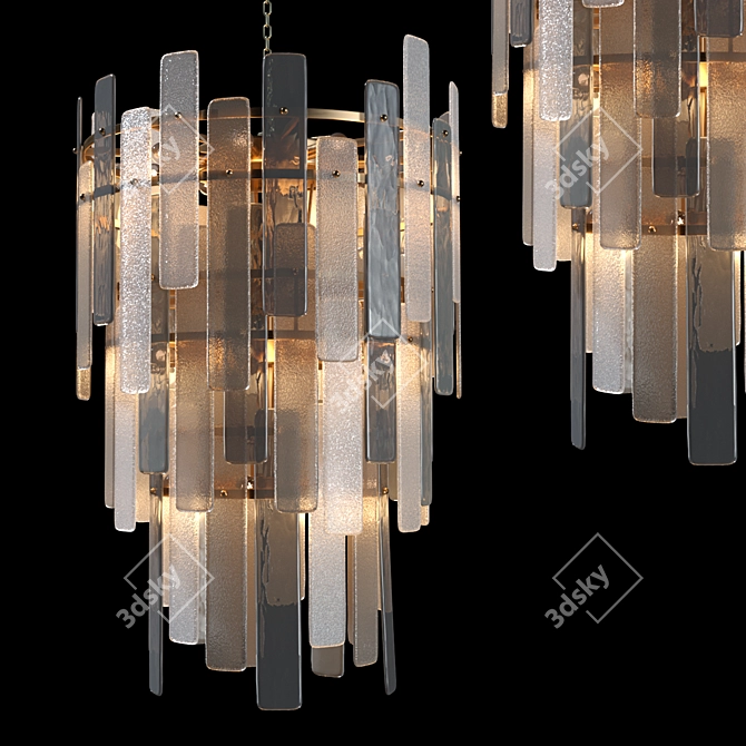 Vintage-inspired Greyson Chandelier 3D model image 1