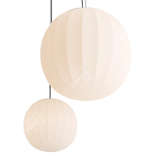 Luminous Elegance: LUCEPLAN LITA Hanging Lamp 3D model image 3